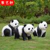 Resina panda artificial decoração jardim paisagem escultura esboço jardim exterior villa pátio decoração decoração animal