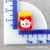 Funda de Teléfono DIY Rosquillas Refrigerador Pegatinas de Pegamento Cremoso DIY Pinzas para el Cabello Hamburguesa Papas Fritas Accesorios de Resina Venta al por Mayor