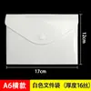 Bolsa para Archivos A4 Recta Bolsa para Archivos Transparente Bolsa para Archivos Recta de Plástico PP Bolsa para Datos Vertical Bolsa de Papelería para Estudiantes A3