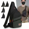 Bolso de Pecho para Hombre Modelo Nuevo Transfronterizo, Bolso Cruzado Impermeable Multifuncional para Deportes al Aire Libre, Bolso Ligero de Gran Capacidad para Cajero, Riñonera