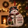 Novo produto transfronteiriço: Borboleta de Presente em Dinheiro de Natal, um ornamento de clipe de borboleta de acrílico para presente