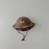 Sombrero de Primavera para Bebé, Sombrero de Pescador de Secado Rápido para Bebés, Sombrero de Sol Bordado con Letras, Sombrero de Cubo de Protección Solar para Exteriores para Primavera