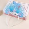 Accesorios para el cabello transfronterizos, diadema de sirena arcoíris, accesorios para el cabello de fiesta infantil europeos y americanos, flores de hilo de red de princesa sirena