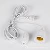 Portalámparas de Rosca E27 Transfronterizo con Cable, Cabezal de Lámpara Colgante con Interruptor de Mesita de Noche, Portalámparas de Lámpara Colgante con Cable
