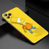 Adecuado para iPhone15 animación de dibujos animados divertido Los Simpsons funda para teléfono móvil