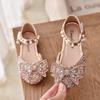 Zapatos de Baile Casuales Estilo Coreano para Niñas Primavera y Otoño 2026, Zapatos de una Sola Pieza, Sandalias, Zapatos de Princesa para Actuación, Zapatos de Punta Cerrada para Niños Pequeños, Medianos y Grandes