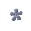 Tela de Cuadros Estilo Japonés Fresca y Sencilla Rellena de Algodón Accesorio de Flor de Cinco Pétalos DIY Accesorio para el Cabello Broche para Ropa Piezas para Accesorios de Joyería