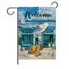 Bandera de Jardín Nueva de Verano Transfronteriza Bandera Colgante 30*45cm Bandera de Patio Exterior de Verano en la Costa Tela Colgante al por Mayor