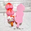 Gato de fruta pequeno, espinheiro cristalizado, adesivos de brinquedo para acessórios de cabelo DIY feitos à mão, presilhas de cabelo, pequenos acessórios de resina, chaveiros