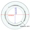 Estufa de Inducción con Plato Giratorio de Vidrio Templado, Olla Caliente con Batería, Anillo de Acero Giratorio Hueco, Cubierta de Mesa Redonda