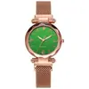 Reloj para Mujer Cielo Estrellado Correa de Malla Milanesa Magnética Reloj Brillante Cielo Estrellado Cuarzo Moda para Mujer
