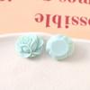 Parche de Flor Rosa Color Macaron Ins DIY Accesorios Acrílicos Aretes Pasador para el Cabello Material para Carcasa de Teléfono Móvil Venta al por Mayor