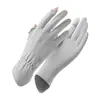 Luvas de Proteção Solar de Verão para Mulheres, Anti-UV, Finas, Sem Dedos, Comprimento Médio, Mangas de Seda Gelada, Dirigir, Ciclismo, Esportes, Antiderrapantes