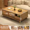 Mueble de TV de madera maciza para salas de estar pequeñas, nuevo mueble de almacenamiento moderno minimalista de pie para uso doméstico