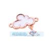L58 M55 Acessórios para joias DIY micro-incrustados coração de pêssego lua animal borboleta rosto sorridente zircônia conexão