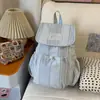 Mochila Pequeña Ligera Versátil Casual Nueva Estilo Coreano con Cordón para Mujer 2026 Mochila de Estudiante Universitaria de Nicho Mochila de Mujer de Moda