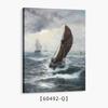 Venta al por mayor de pinturas colgantes con paisaje oceánico para sala de estar y dormitorio, Amazon, nuevas pinturas al óleo vintage, viento, mar, navegación, pintura decorativa.