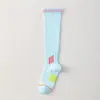 Meias Compressivas Profissionais para Panturrilha Esportiva Feminina, Meias de Cano Longo, Estilo Fino de Verão, Adequadas para Fitness, Corrida, Pular Corda e Esportes de Maratona