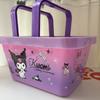 Cesta de Banho Criativa para Casa Fofa Melody Kuromi Cesta Pequena Branca Portátil Cesta de Armazenamento de Produtos de Higiene Cesta de Banho