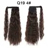 Xuchang Venta al por mayor Cinta Mágica Permanente de Maíz Cola de Caballo Peluca Cabello Largo Rizado para Mujeres Europeas y Americanas Extensiones de Cabello Rizado de Lana Cola de Caballo Trenza