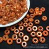 Jade vermelho jade grande buraco ábaco contas atacado DIY jade jóias acessórios soltas contas bagel brincos acessórios acessórios