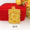 Colgante de Flor de Oro Arena Vietnamita para Mujer de unos 20 Gramos 4 Flores Joyería Retro Moda Collar Estilo Étnico