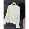 Camiseta Blanca de Algodón Puro para Hombre y Mujer Misma Camisa Base Primavera, Otoño e Invierno Terciopelo Alemán Cálido Manga Larga Top Base Interior