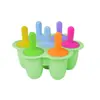 Molde para Paletas de Hielo Infantil con Forma de Flor de 7 Agujeros de Silicona para Uso Doméstico, Lindo Molde Casero para Helados, Caja Creativa para Suplementos Alimenticios