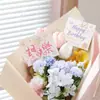 Cartão de felicitações de feliz aniversário com texto de grafite simples para melhores amigos, Cartão de mensagem de presente de aniversário, Cartão floral de floricultura