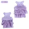 Coleira pet com laço de gaze brilhante, respirável e não restritiva, para cães pequenos e gatos, coleira doce estilo vestido, transfronteiriça