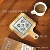 En stock Portavasos de Azulejo de Madera Maciza con Asa Aislamiento Térmico Salvamanteles Simple para Hogar de Madera Maciza para Mesa de Comedor Salvamanteles para Sopa y Arena