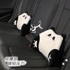Almohada Lumbar de Espuma Viscoelástica Panda para Reposacabezas de Coche Blue Rain, Almohada Cervical para Coche, Almohada Lumbar Universal de Felpa para Coche para Todas las Estaciones, Respaldo