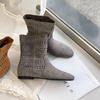 Botines de Verano Huecos Antideslizantes para Mujer que Aumentan la Altura 2026 Nuevo Estilo Botas Perforadas Botas Ajustadas Sandalias Planas Western sin Cierre