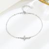 Pulseira Elegante Versátil de Prata Esterlina S925 Moda Joias de Nicho Estilo Simples Joia de Mão para Melhor Amiga Acessórios Tendência Presente