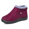 Zapatos de Algodón para Parejas, Zapatos de Mujer de Talla Grande, Botas de Nieve Transfronterizas a Prueba de Frío, Botines Cortos Gruesos de Terciopelo, Botas de Algodón de Corte Bajo Cálidas y de Suela Blanda