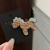 Horquilla de Pelo con Forma de Lingote de Diamantes Completos Estilo Coreano para Año Nuevo, Pinza Lateral de Pelo de Gama Alta, Pequeña Pinza de Diamantes Coloridos de Moda Personalizada
