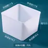 Caja de almacenamiento cuadrada de plástico, caja de plástico con tapa o sin tapa, caja de almacenamiento de material PP elevado, tamaño mini pequeño