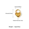 Pingente DIY de Aço Inoxidável com Gotejamento de Óleo Inlaid com Diamantes Coloridos Pingente de Laço Onda Pérola Banhado em Ouro 18K