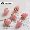 Accesorios de Fresa Colgante Estilo Japonés Accesorios Dulces Lindos Populares Colgante de Resina Transparente Estilo Ins Accesorios Hechos a Mano para DIY