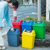 Latas de Lixo Atacado para Exterior, Latas de Lixo Plásticas Classificadas para Banheiro para Interior e Exterior com Tampas, Saneamento Tamanho Grande, Uso Industrial e Comercial