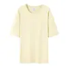 Camiseta Suelta de Algodón Peinado Estilo Europeo Verde Oscuro, Verano Juvenil de Manga Corta Estilo Americano Versátil Sencillo Adelgazante para Mujer