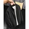 Jaqueta Baseball Masculina Crossbomber Outono Curta Silhueta Solta Gola Alta Tendência Versátil Casual