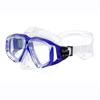 Máscara de snorkel de silicona líquida de vidrio templado para adultos, máscara de buceo con lente recubierta para miopía, película antivaho