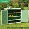 Almacenamiento de Gabinete de Zapatos de Madera Maciza para Exteriores al por Mayor Gabinete de Almacenamiento Puerta de Villa Protección Solar Impermeable Caja de Herramientas para Patio Balcón de Jardín Artículos Varios