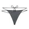 Tanga sexy de cintura baja con cordones para mujer, ropa interior sexy con cordón ajustable