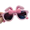 Gafas de Sol Polarizadas para Niños Nuevas Orejas de Conejo Gafas de Bebé Salida de Primavera Parasol de Conejo para Niños Espejo de Vacaciones Lindo