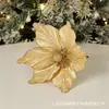 Accesorios de decoración para árbol de Navidad, flor de Navidad, magnolia roja nueva transfronteriza, tela de alta calidad, flores artificiales, venta al por mayor