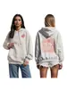 Tallas Europeas S-5XL Sitio Independiente Transfronterizo Más Vendido 2026 Sudadera con Capucha Estampada Hibisco Hawaiano Marca de Tendencia Sudadera