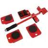 Set de Cinco Piezas Más Vendido Transfronterizo de Ayudas para Mover Muebles, Ayudas para Mover Objetos Pesados, Ruedas Universales, Herramientas de Mudanza, Herramientas de Ferretería