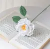 Flor de Peonía Diamante Terminada Tejida a Mano Hilo Flor Artificial Adorno de Decoración para el Hogar Nuevo Regalo de Vacaciones Exportación